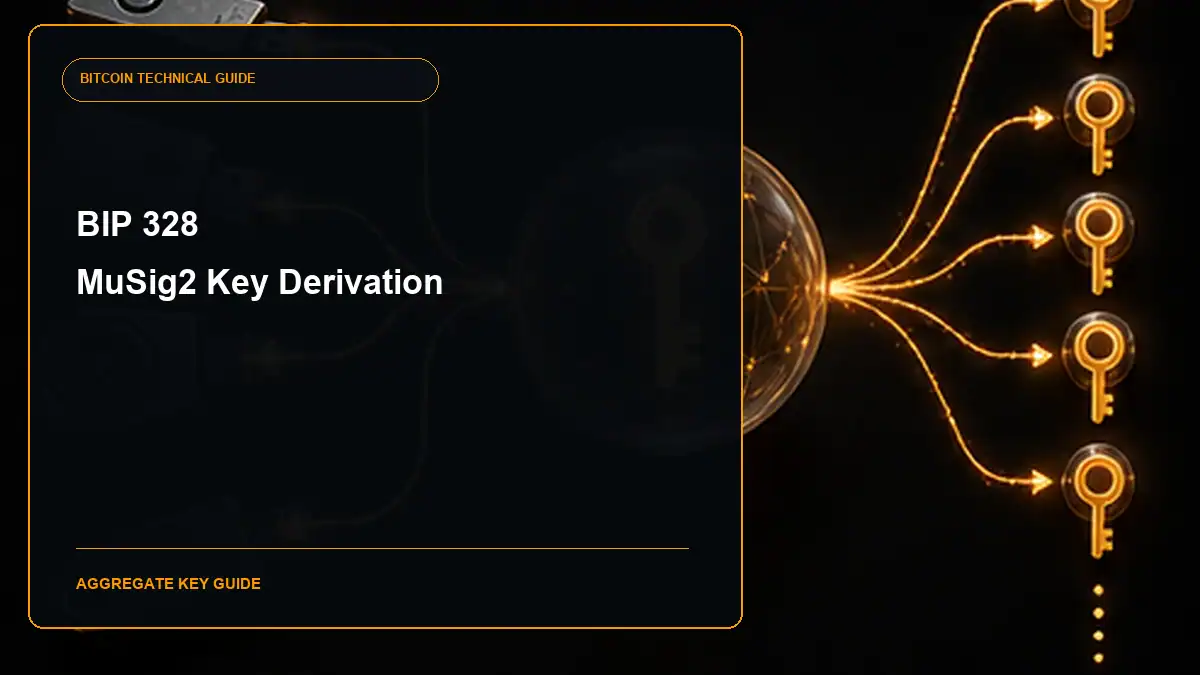 BIP 328 Derivation Scheme for MuSig2 Aggregate Keys guide cover