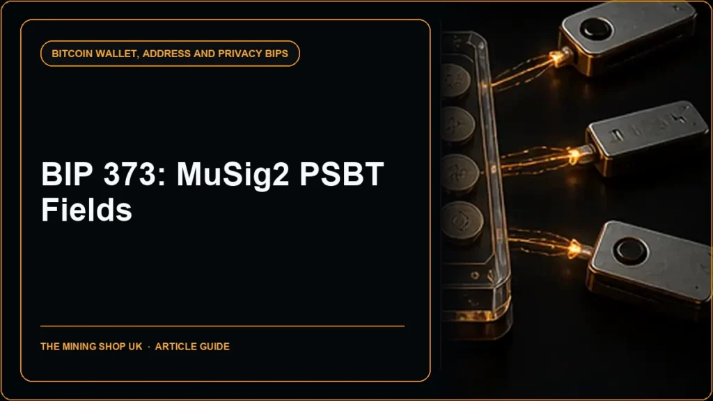 BIP 373 MuSig2 PSBT Fields guide cover