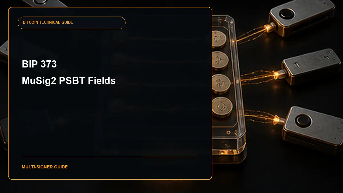 BIP 373 MuSig2 PSBT Fields guide cover