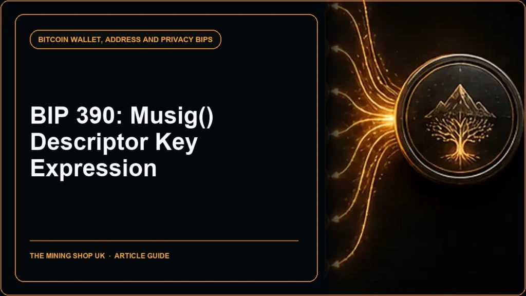 BIP 390 musig() Descriptor Key Expression guide cover