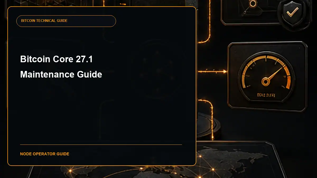 Bitcoin Core 27.1 release guide cover