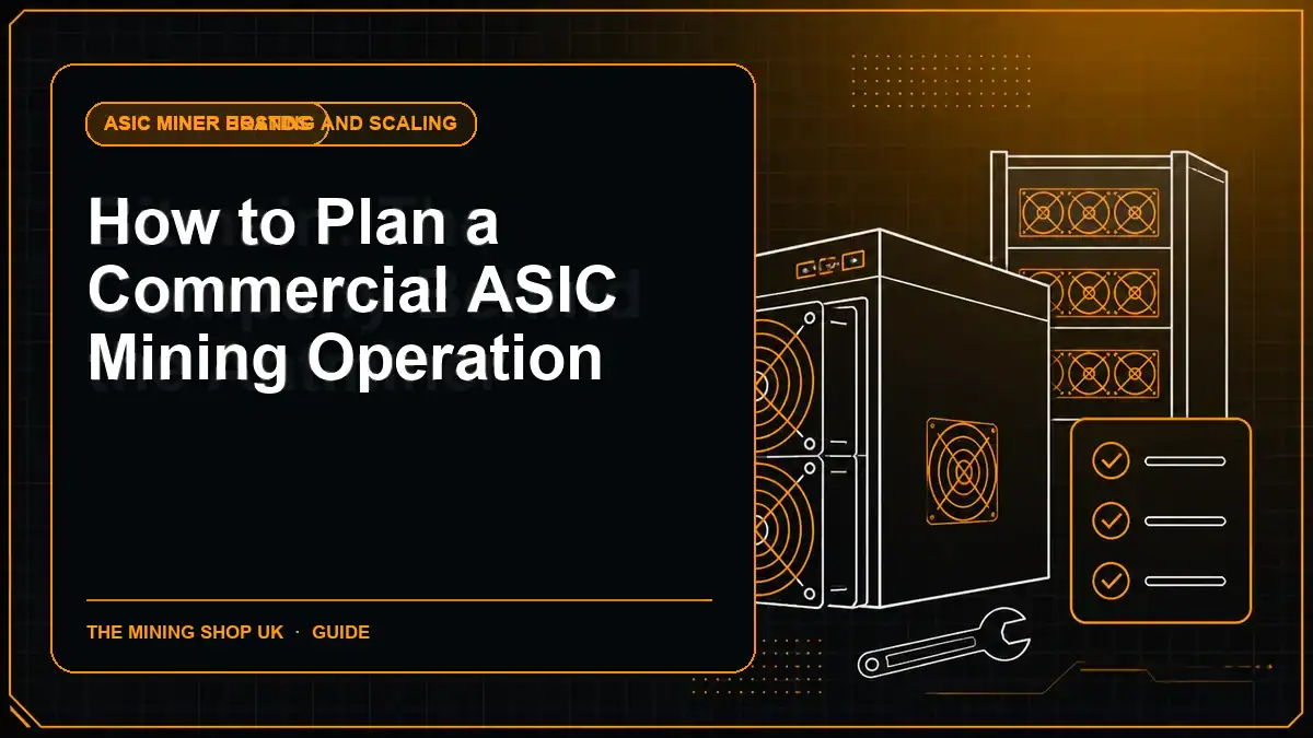 How to Plan a Commercial ASIC Mining Operation illustrated guide cover