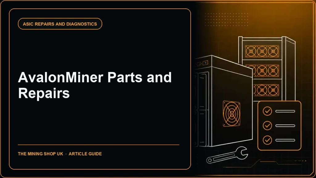 AvalonMiner parts and repairs guide cover