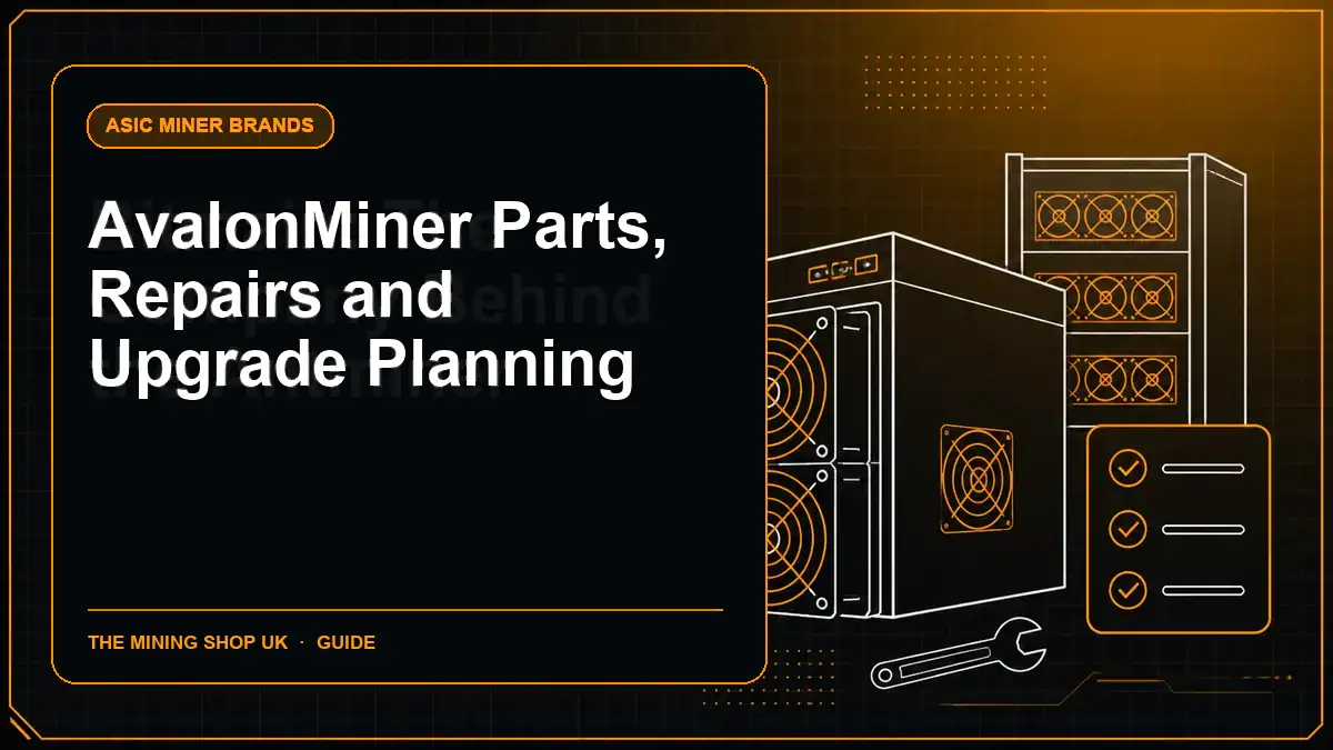 AvalonMiner Parts, Repairs and Upgrade Planning illustrated guide cover