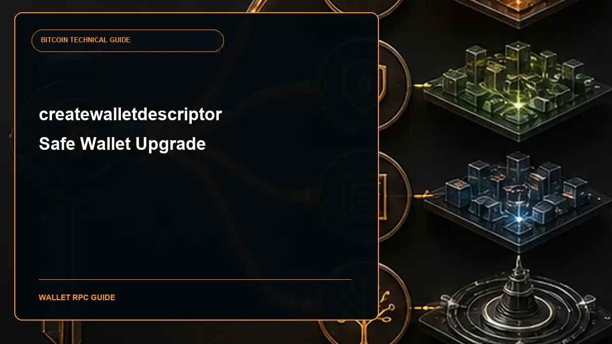 Bitcoin Core createwalletdescriptor RPC guide cover