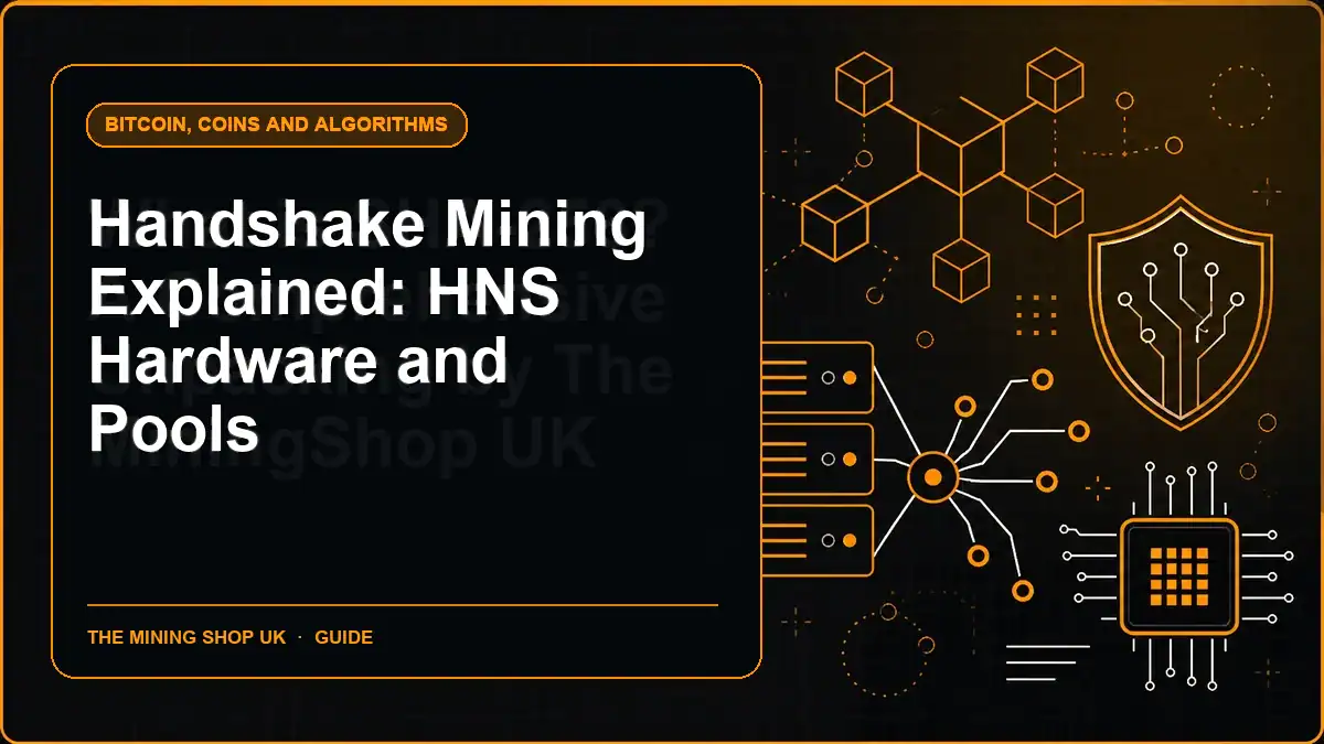Handshake Mining Explained: HNS Hardware and Pools illustrated guide cover