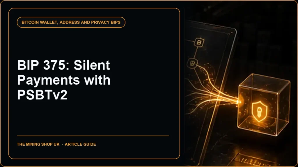 BIP 375 Sending Silent Payments with PSBTs guide cover