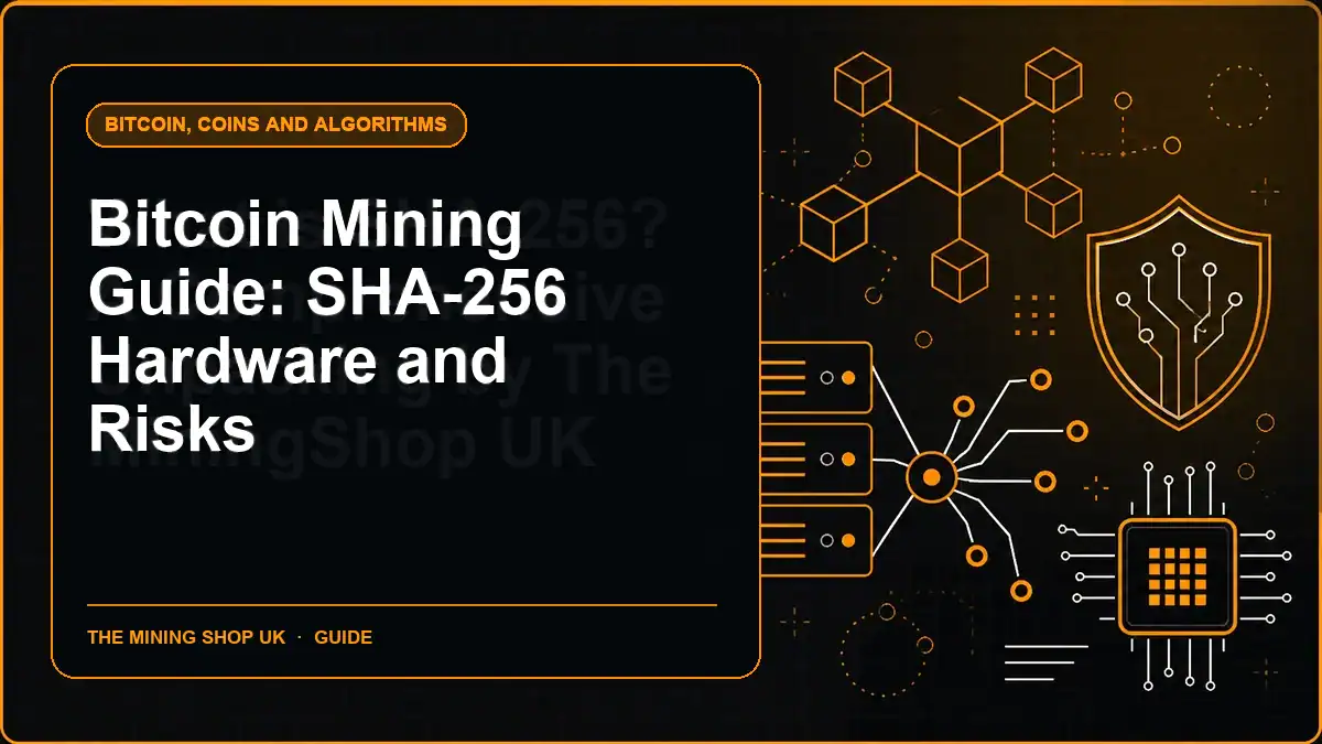 Bitcoin Mining Guide: SHA-256 Hardware and Risks illustrated guide cover