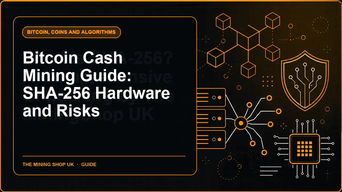 Bitcoin Cash Mining Guide: SHA-256 Hardware and Risks illustrated guide cover