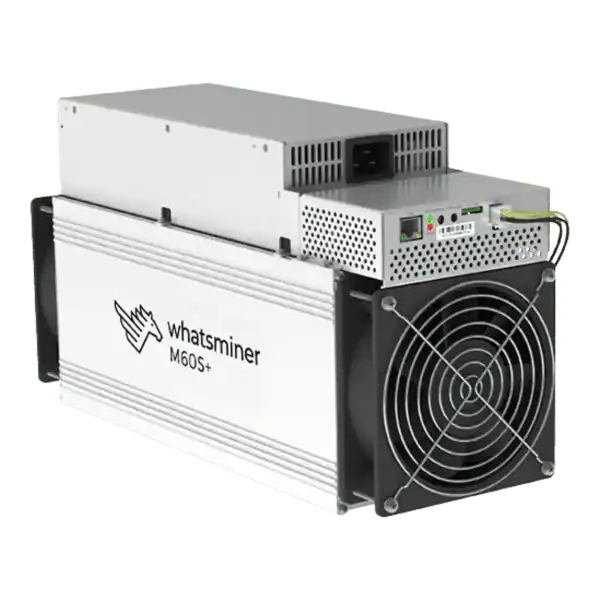 MicroBT Whatsminer M60S+ 204Th SHA-256 Bitcoin Miner
