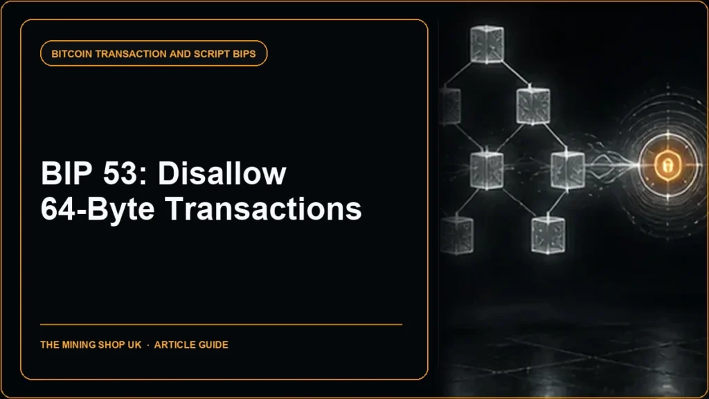 BIP 53 Disallow 64-byte transactions guide cover
