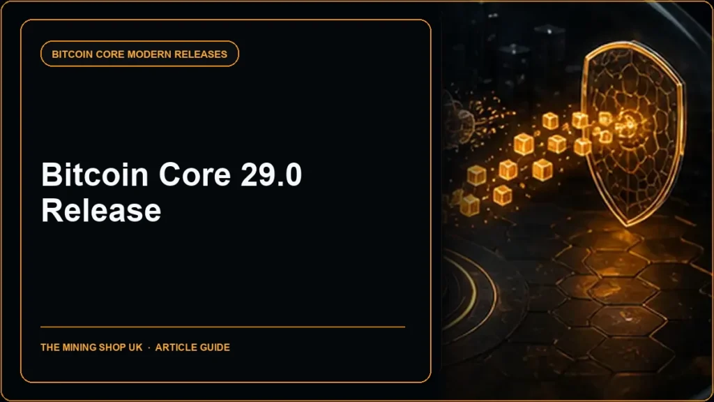 Bitcoin Core 29.0 release guide cover