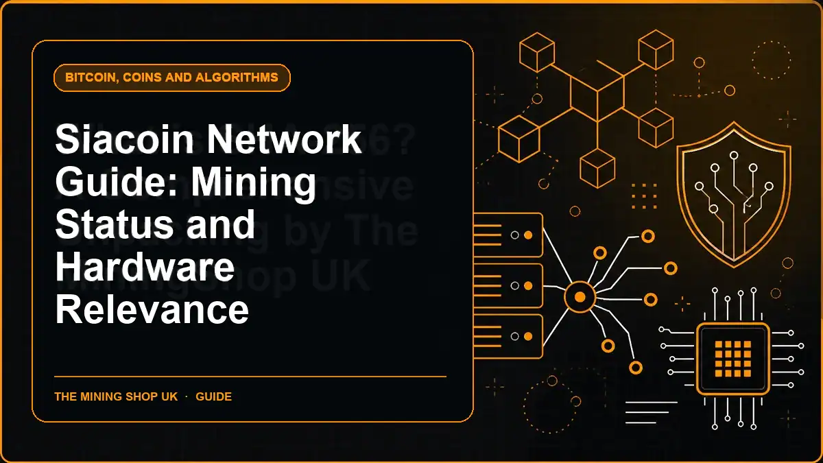 Siacoin Network Guide: Mining Status and Hardware Relevance illustrated guide cover