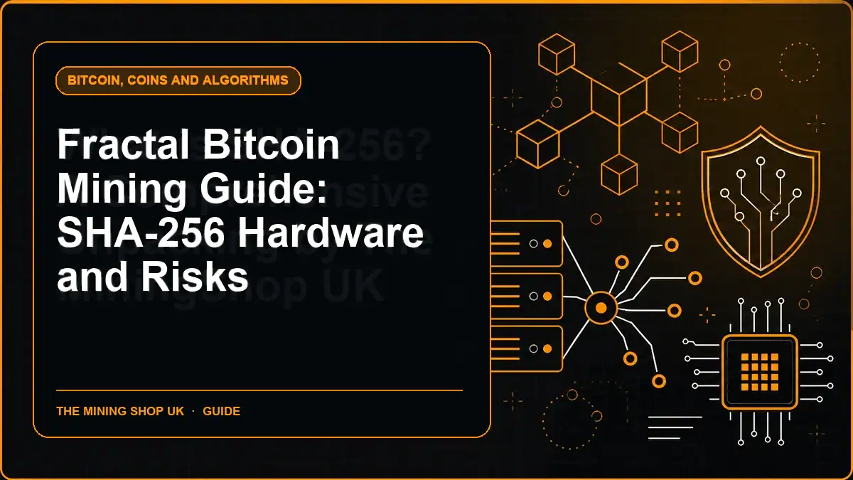 Fractal Bitcoin Mining Guide: SHA-256 Hardware and Risks illustrated guide cover