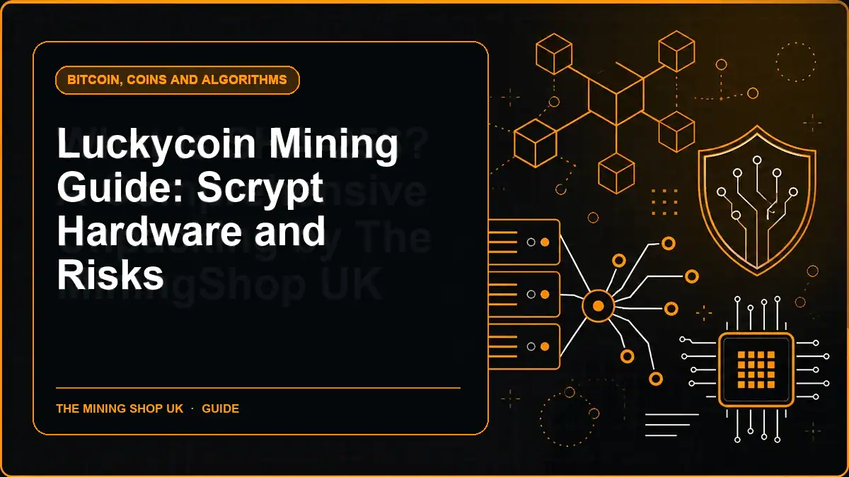 Luckycoin Mining Guide: Scrypt Hardware and Risks illustrated guide cover