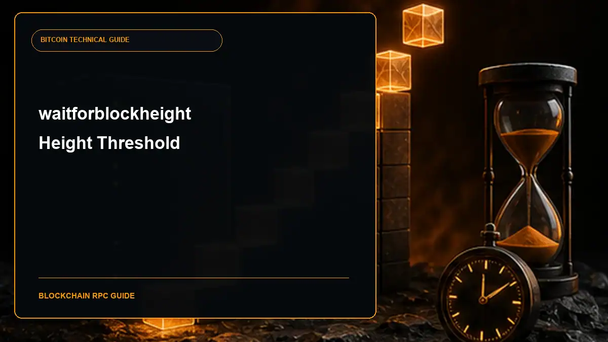 Bitcoin Core waitforblockheight RPC guide cover
