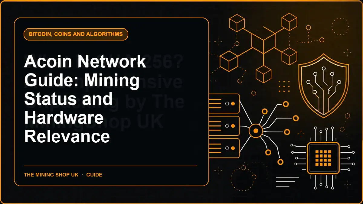 Acoin Network Guide: Mining Status and Hardware Relevance illustrated guide cover