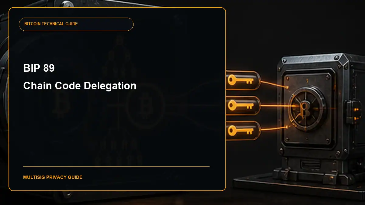 BIP 89 Chain Code Delegation guide cover