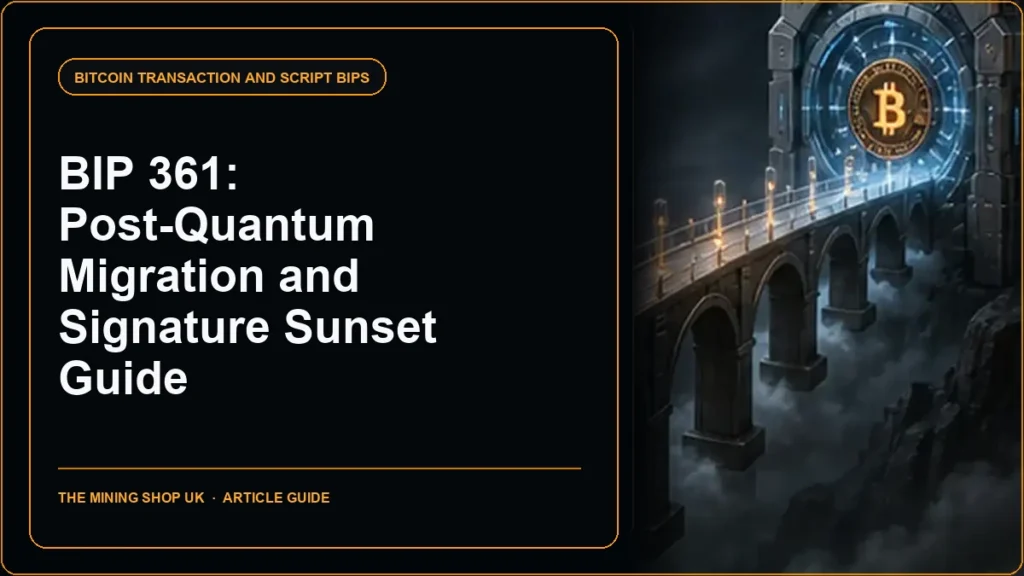 BIP 361 Post Quantum Migration and Legacy Signature Sunset guide cover
