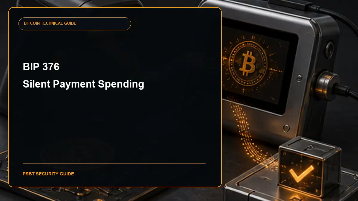 BIP 376 Spending Silent Payment outputs with PSBTs guide cover