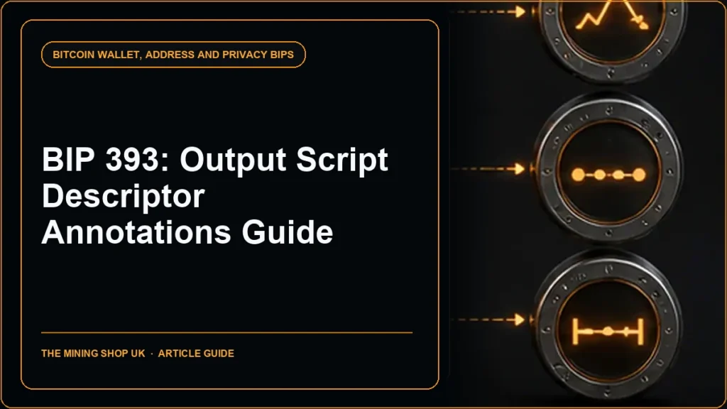 BIP 393 Output Script Descriptor Annotations guide cover