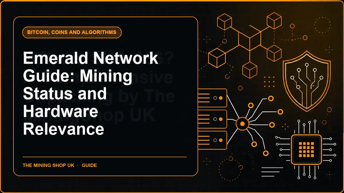 Emerald Network Guide: Mining Status and Hardware Relevance illustrated guide cover