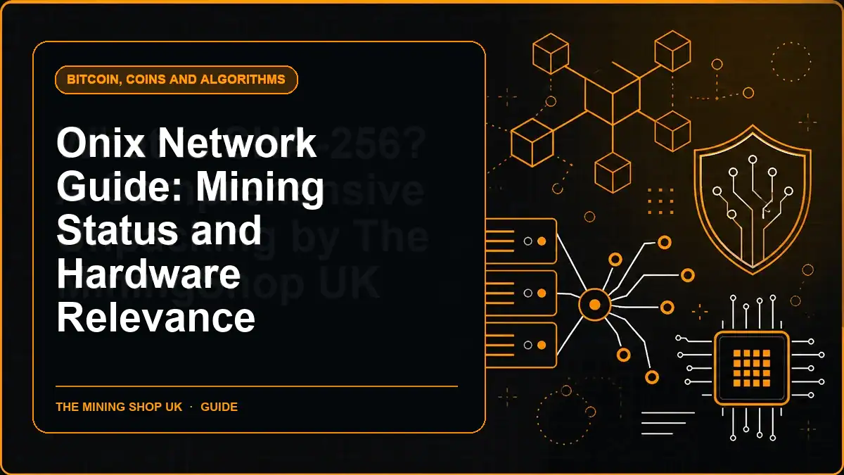 Onix Network Guide: Mining Status and Hardware Relevance illustrated guide cover