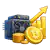 Rising profit chart icon