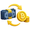 Currency exchange arrows icon