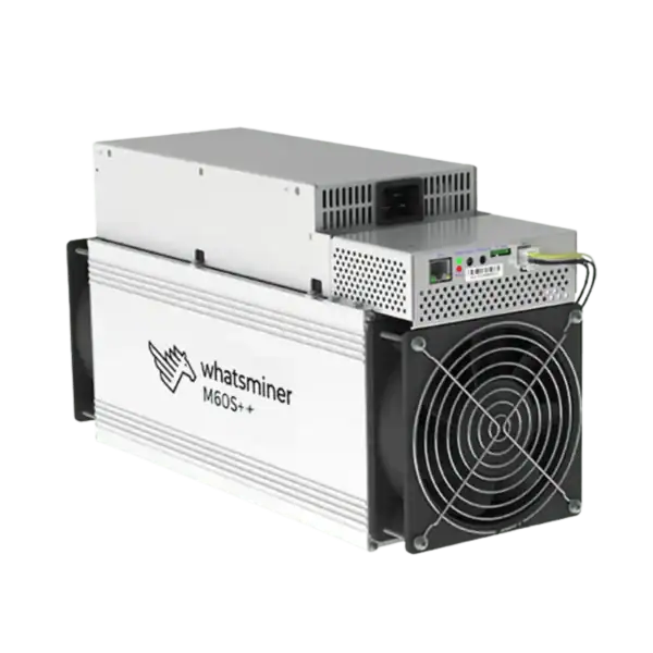 MicroBT Whatsminer M60S++ 210Th SHA-256 Bitcoin Miner