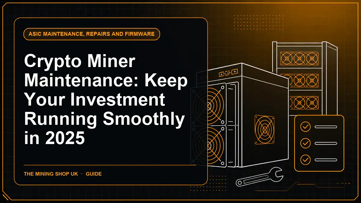 Crypto Miner Maintenance: Keep Your Investment Running Smoothly in 2025 guide cover