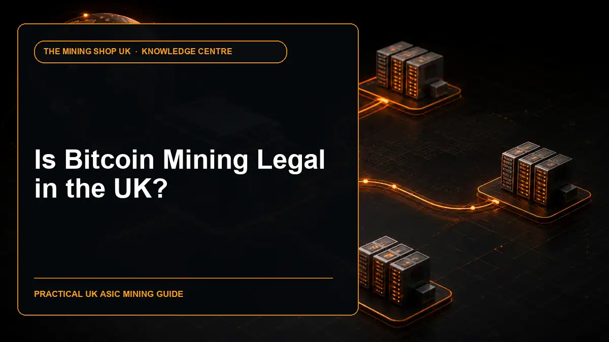 Is Bitcoin Mining Legal in the UK? illustrated guide cover