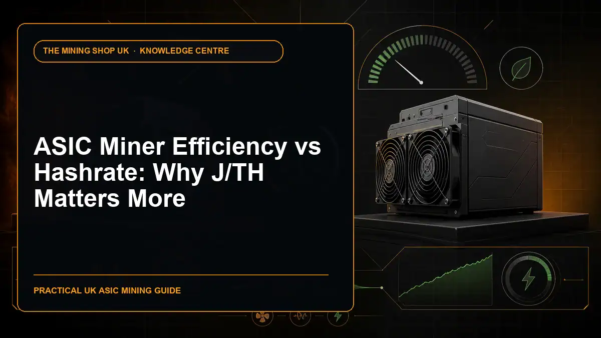 ASIC Miner Efficiency vs Hashrate: Why J/TH Matters More illustrated guide cover