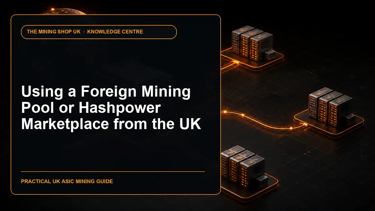 Using a Foreign Mining Pool or Hashpower Marketplace from the UK illustrated guide cover