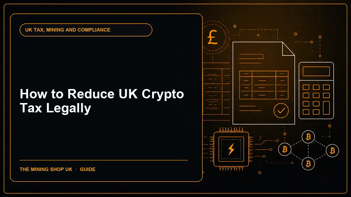 How to Reduce UK Crypto Tax Legally illustrated UK tax guide cover