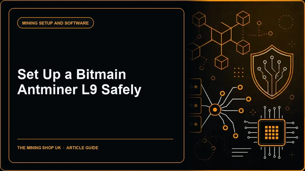 setting up Antminer L9 guide cover