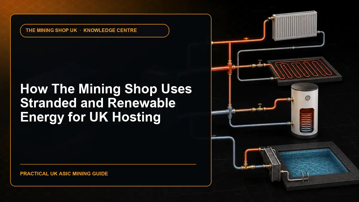 How The Mining Shop Uses Stranded and Renewable Energy for UK Hosting illustrated guide cover