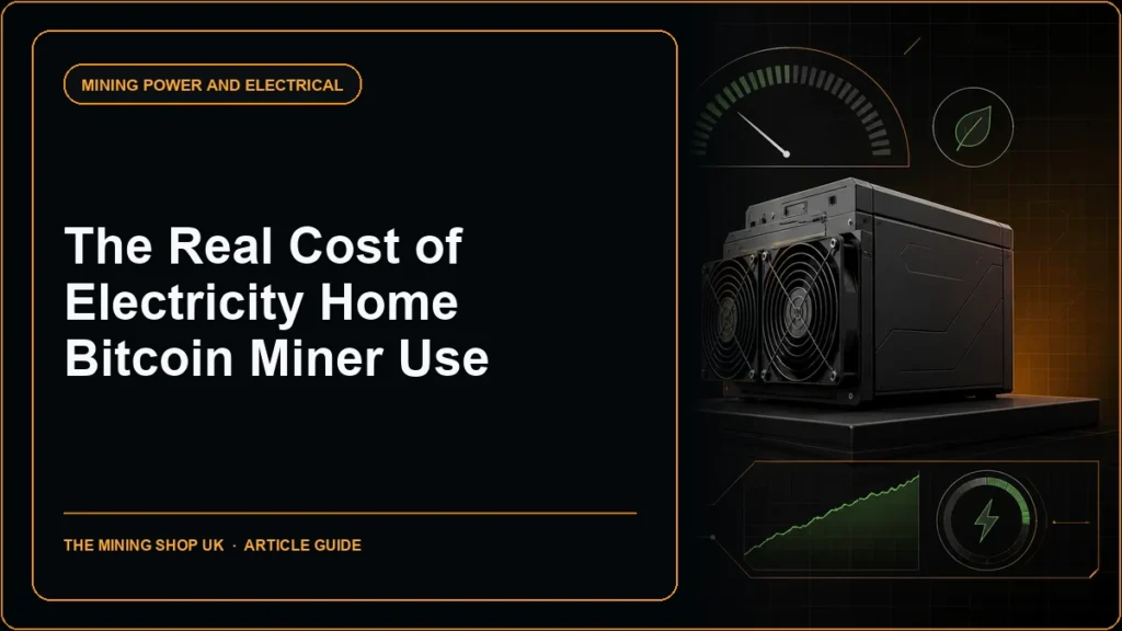 home Bitcoin miner electricity use guide cover