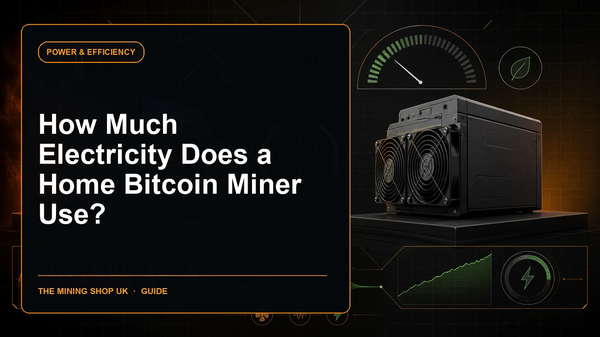 home Bitcoin miner electricity use guide cover