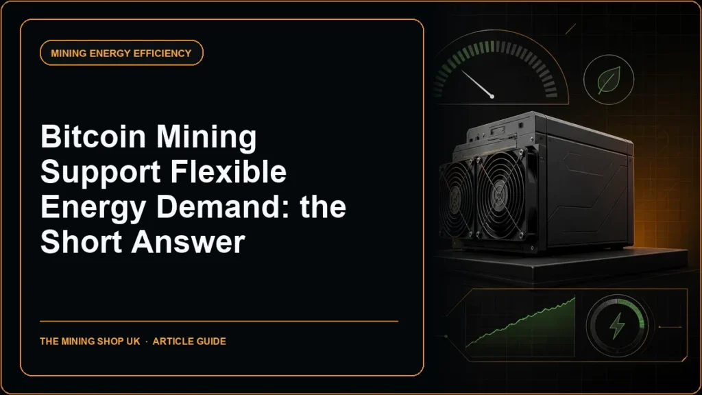 Bitcoin mining as a flexible load guide cover