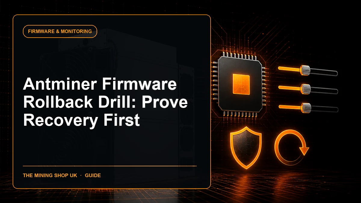 Antminer firmware rollback drill guide cover