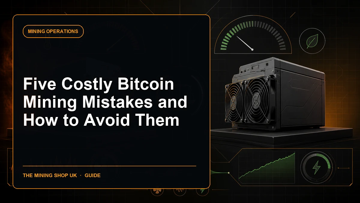 Bitcoin mining mistakes guide cover