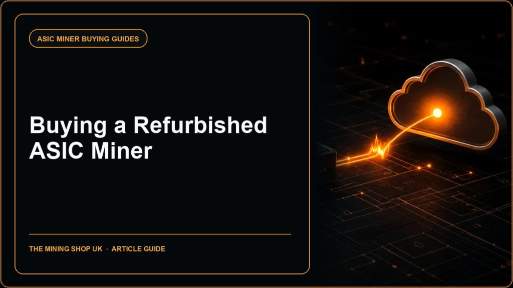 buying a refurbished ASIC miner guide cover