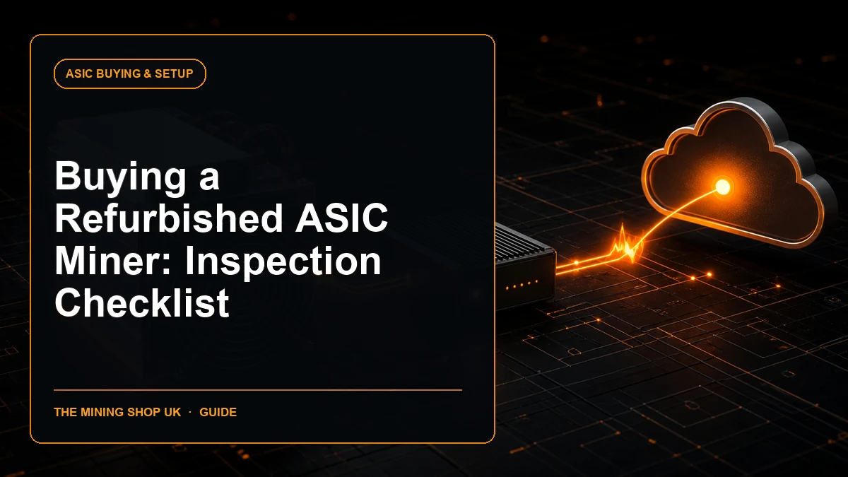 buying a refurbished ASIC miner guide cover