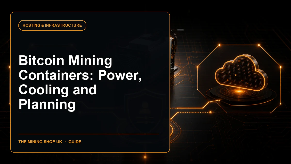 Bitcoin mining container guide cover