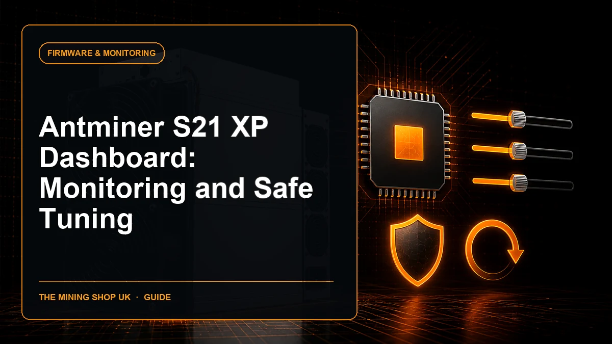 Antminer S21 XP dashboard guide cover