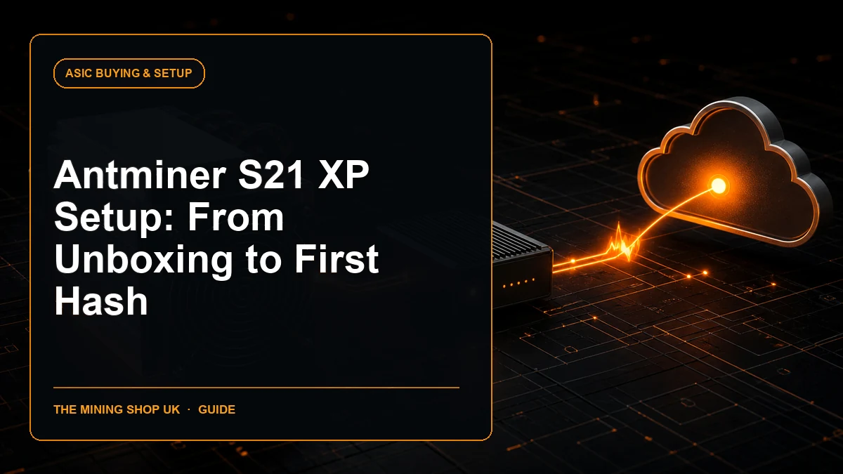 Antminer S21 XP setup guide cover