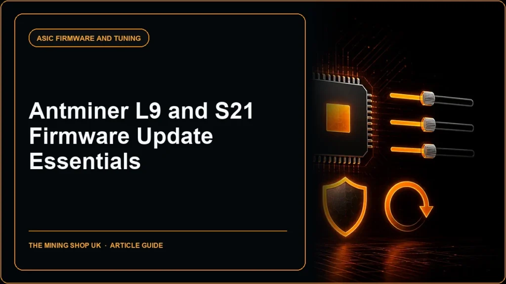 Antminer L9 and S21 firmware update guide cover