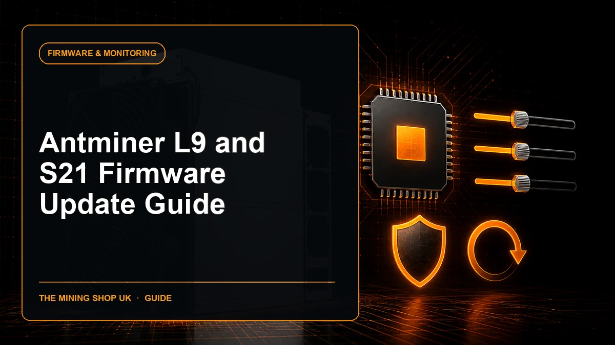 Antminer L9 and S21 firmware update guide cover