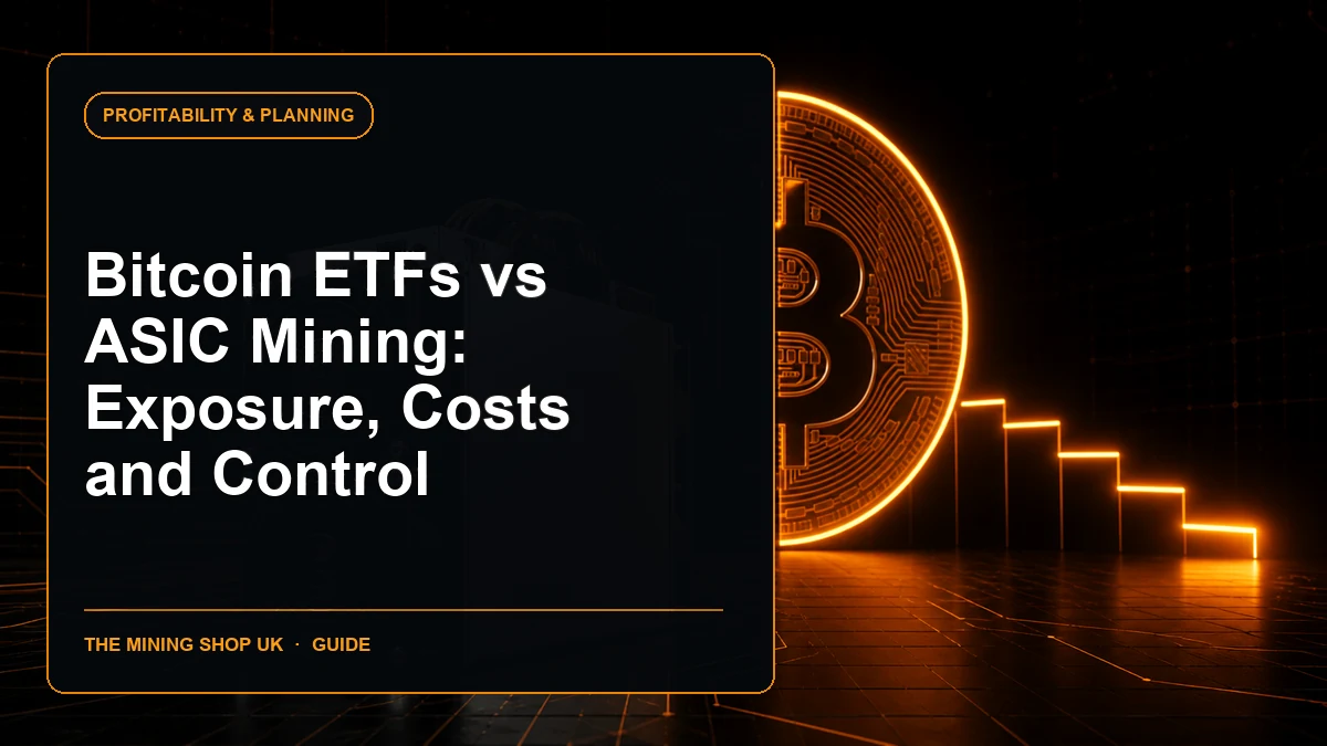 Bitcoin ETF vs ASIC mining guide cover